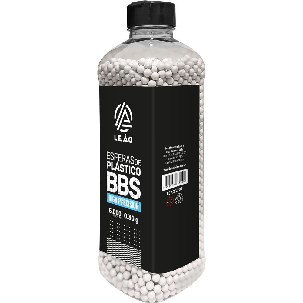 ESFERA AIRSOFT BBS LEÃO 0.30G 6MM POTE COM 5000 BOLINHAS - Imagem 3